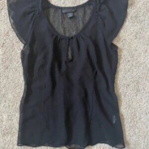 Sheer Black Blouse